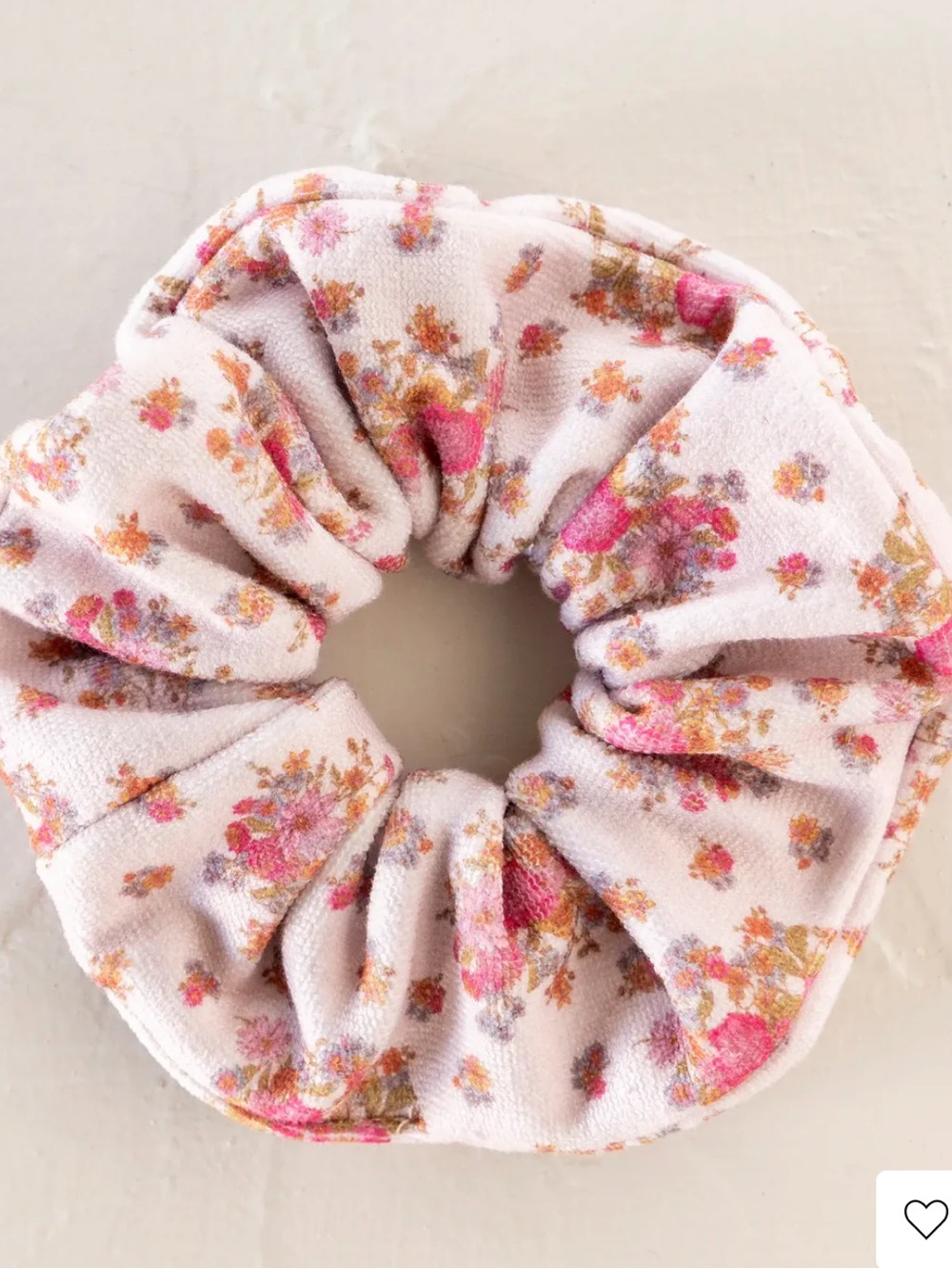 NATURAL LIFE Cream Floral Wet Hair Towel Scrunchie